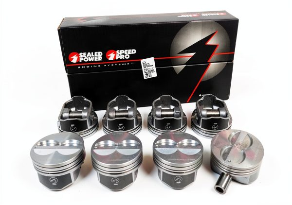 J MARTIN AUTO Piston Kit for Chevy 350 cid V-8 Engine-2