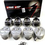 Chevy 350 Piston Kit IE PARTS GROUP Coated Skirt-0