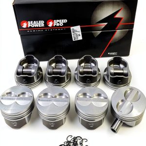 Chevy 350 Piston Kit IE PARTS GROUP Coated Skirt-0