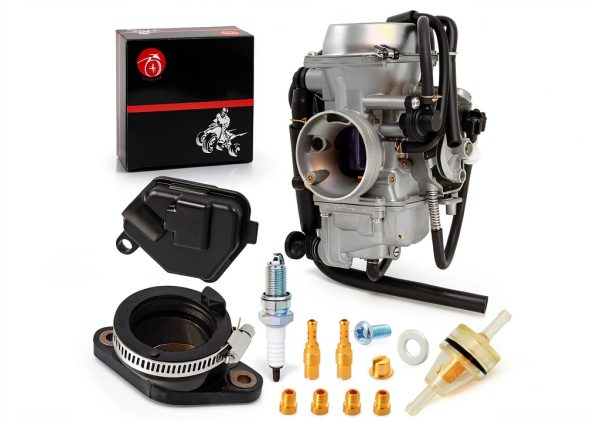 Honda Rancher 400 Carburetor Kit MOTO1988 Fuel Filter & Spark Plug-4