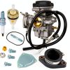MOTO1988 Chrome Carburetor & Intake Manifold Kit for Yamaha Grizzly-3