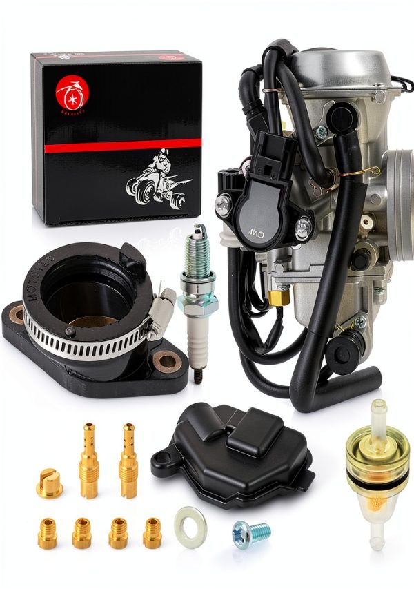 Honda Rancher 400 Carburetor Kit MOTO1988 Fuel Filter & Spark Plug-1