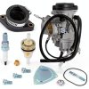 MOTO1988 Chrome Carburetor & Intake Manifold Kit for Yamaha Grizzly-4