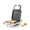 SIMPLUS Electric Sandwich Maker Pink Compact Non-Stick Panini Press-1