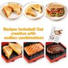 Microwave Sandwich Maker AHJ Red Silicone Grill Portable Non-Stick-2