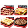 Microwave Sandwich Maker AHJ Red Silicone Grill Portable Non-Stick-1