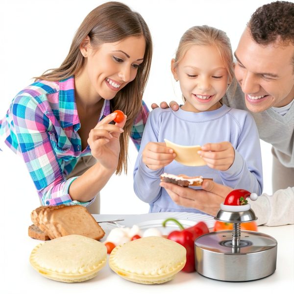 Sandwich Cutter Gelbira Egg‑Shape Stainless Steel Freezer Safe Tool-1