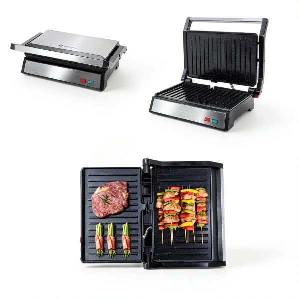 Panini Press Aigostar 1200W Sandwich Maker & Grill – Silver-5