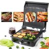 Panini Press Grill OSTBA 4‑Slice Non‑Stick Sandwich Maker 1200W Black-2