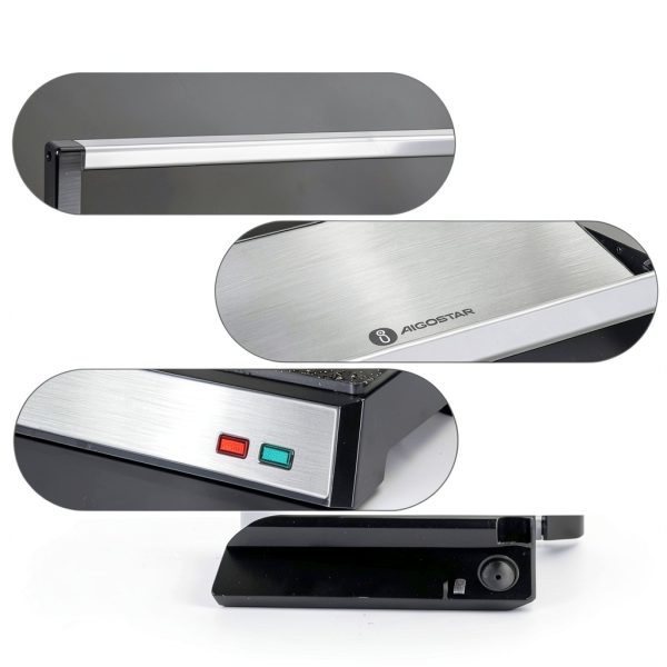 Panini Press Aigostar 1200W Sandwich Maker & Grill – Silver-4