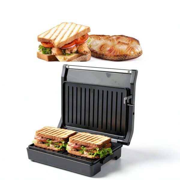 Small Size, Mini Size Panini Press,Sandwich Press,Pnini Grill,Perfect for Grilling Sandwich,Steak,Burger,Panini,Sausage,Non-Stick Coating, Auto Temperature,GT59-1