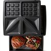 Aigostar Sandwich Maker 3 in 1 Panini Press Grill with Nonstick Plates-1