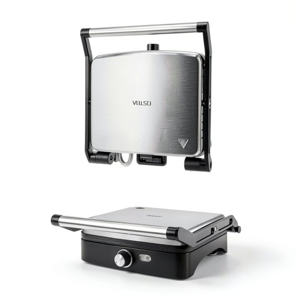 Panini Press Grill OSTBA 4‑Slice Non‑Stick Sandwich Maker 1200W Black-6
