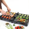 Panini Press Grill OSTBA 4‑Slice Non‑Stick Sandwich Maker 1200W Black-4