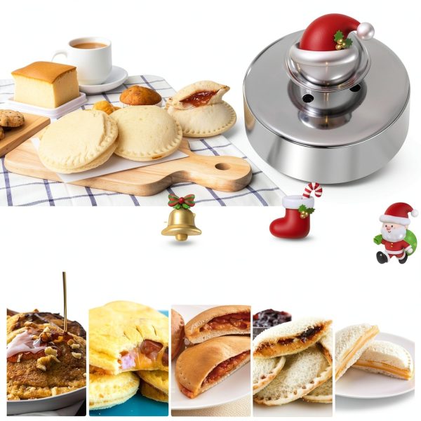 Sandwich Cutter Gelbira Egg‑Shape Stainless Steel Freezer Safe Tool-3