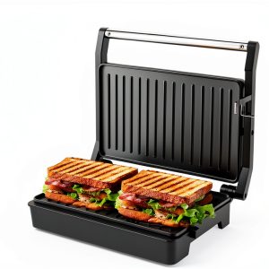 Small Size, Mini Size Panini Press,Sandwich Press,Pnini Grill,Perfect for Grilling Sandwich,Steak,Burger,Panini,Sausage,Non-Stick Coating, Auto Temperature,GT59-0