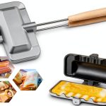 Hot Sandwich Maker, Hot Dog Toaster, Double-Sided Sandwich Baking Pan, Double Sided Frying Pan, Grilled Cheese Maker Nonstick Sandwich Maker Flip Grill Pan for Breakfast Pancakes, Toast, Omelets-0